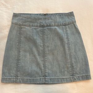 Free People Denim Mini Skirt